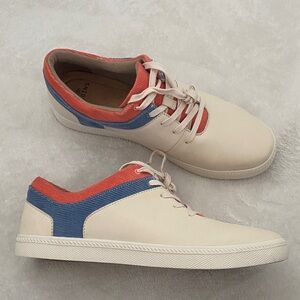 Earth Origins Women’s Cream, Red, and Blue Sneakers size 11 NWOT